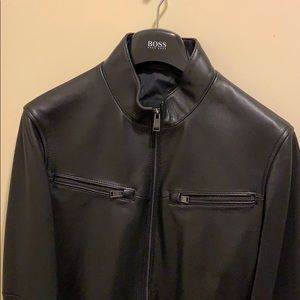 Hugo Boss leather Jacket